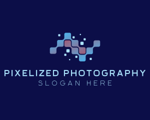 Digital Program Pixel Technology logo design