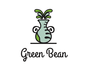 Flower Vase Pot Plant Logo