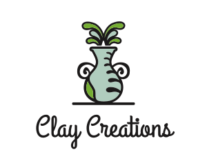 Flower Vase Pot Plant logo