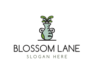 Flower Vase Pot Plant logo