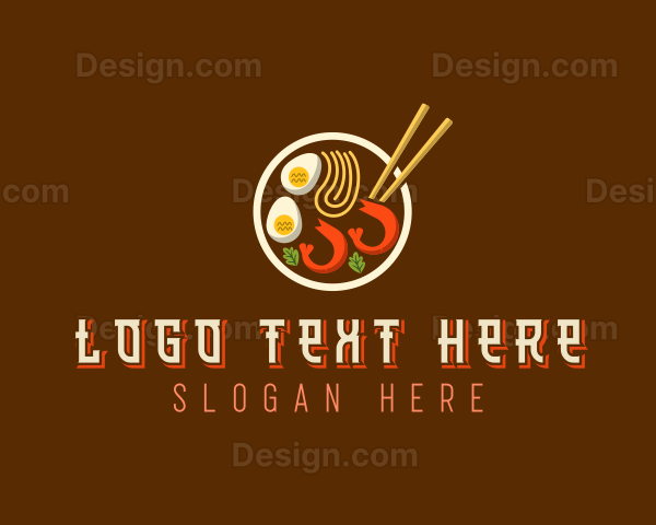 Ramen Noodles Dining Logo