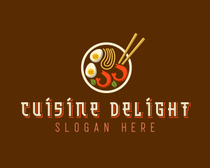 Ramen Noodles Dining logo design