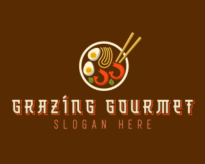 Ramen Noodles Dining logo design