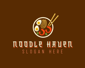 Ramen Noodles Dining logo design