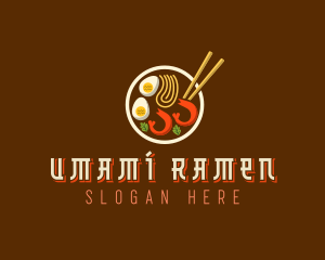 Ramen Noodles Dining logo design