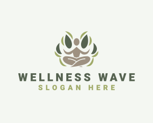 Yoga Wellness Leaves logo
