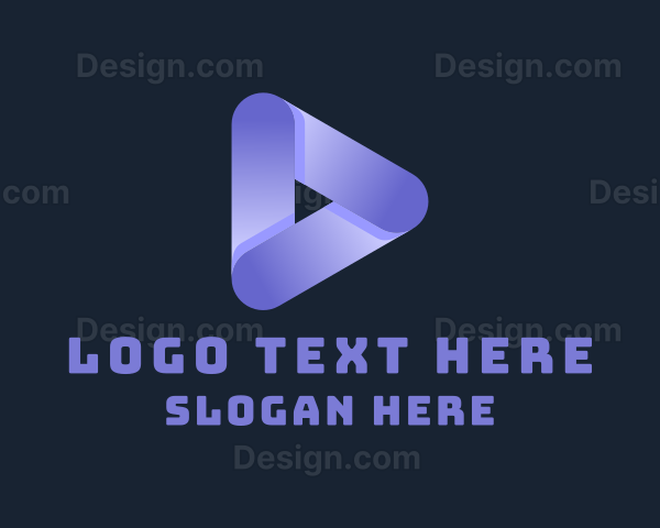 Advertising Play Button Logo