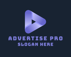 Advertising Play Button logo