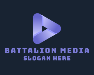 Advertising Play Button logo design