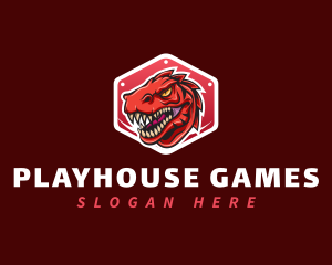 Dinosaur Raptor Gaming logo design