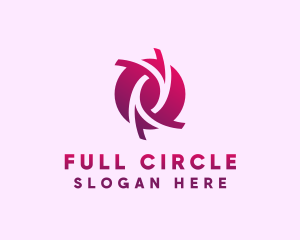 Abstract Purple Circle  logo design