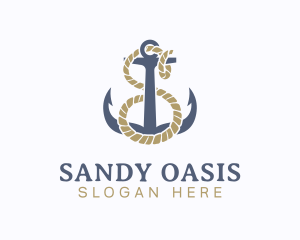 Nautical Anchor Letter S logo design