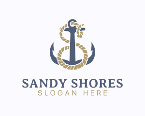 Nautical Anchor Letter S logo design