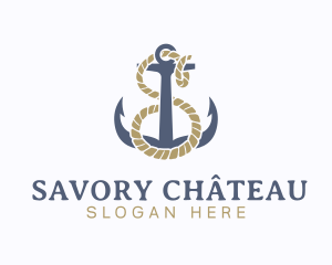 Nautical Anchor Letter S logo design