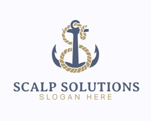 Nautical Anchor Letter S logo design