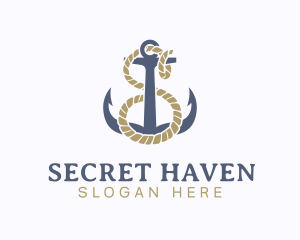 Nautical Anchor Letter S logo design