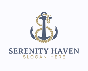 Nautical Anchor Letter S logo design