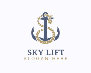 Nautical Anchor Letter S logo design