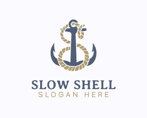 Nautical Anchor Letter S logo design