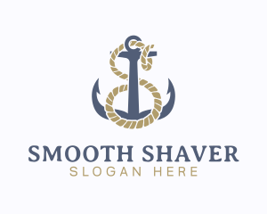 Nautical Anchor Letter S logo design