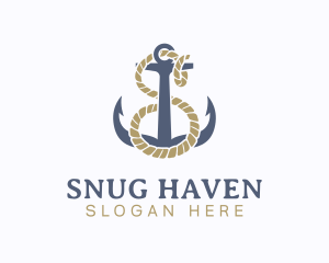 Nautical Anchor Letter S logo design