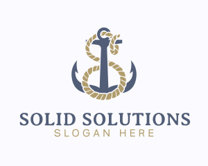 Nautical Anchor Letter S logo design