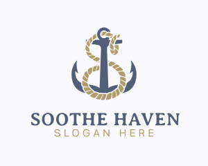 Nautical Anchor Letter S logo design