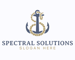 Nautical Anchor Letter S logo design