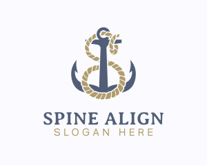 Nautical Anchor Letter S logo design