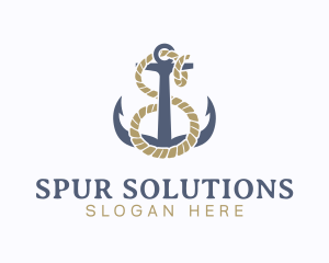 Nautical Anchor Letter S logo design