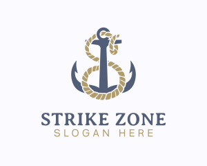 Nautical Anchor Letter S logo design