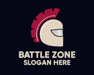 Brown Spartan Helmet logo