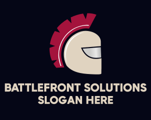 Brown Spartan Helmet logo