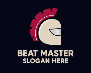 Brown Spartan Helmet logo