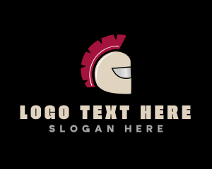 Spartan Helmet Warrior logo