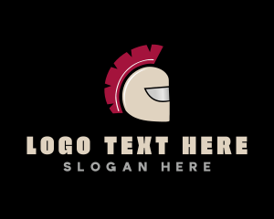 Spartan Helmet Warrior Logo