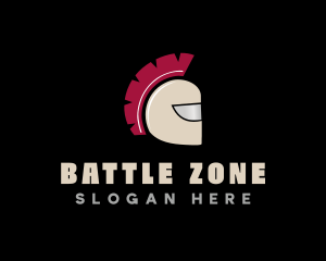 Spartan Helmet Warrior logo design