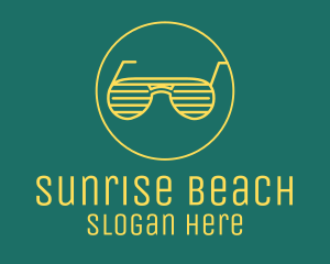 Yellow Summer Sunglasses  logo