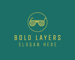 Yellow Summer Sunglasses  logo design