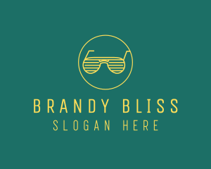 Yellow Summer Sunglasses  logo design