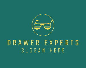 Yellow Summer Sunglasses  logo design