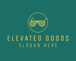 Yellow Summer Sunglasses  logo design