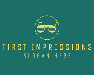 Yellow Summer Sunglasses  logo design