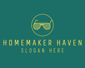 Yellow Summer Sunglasses  logo design