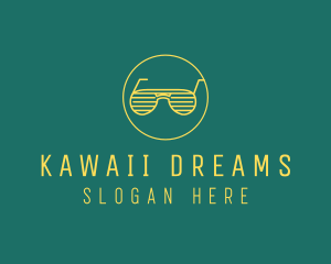 Yellow Summer Sunglasses  logo design