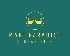 Yellow Summer Sunglasses  logo design