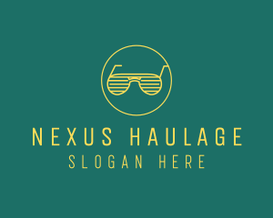 Yellow Summer Sunglasses  logo design