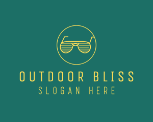 Yellow Summer Sunglasses  logo design