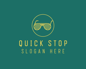 Yellow Summer Sunglasses  logo design