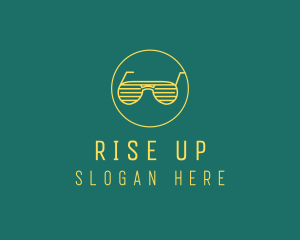 Yellow Summer Sunglasses  logo design